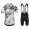 2020 Asos Erlkoenig Zwart-Wit Fietskleding Set Fietsshirt Met Korte Mouwen+Korte Koersbroek Bib 974LQEY