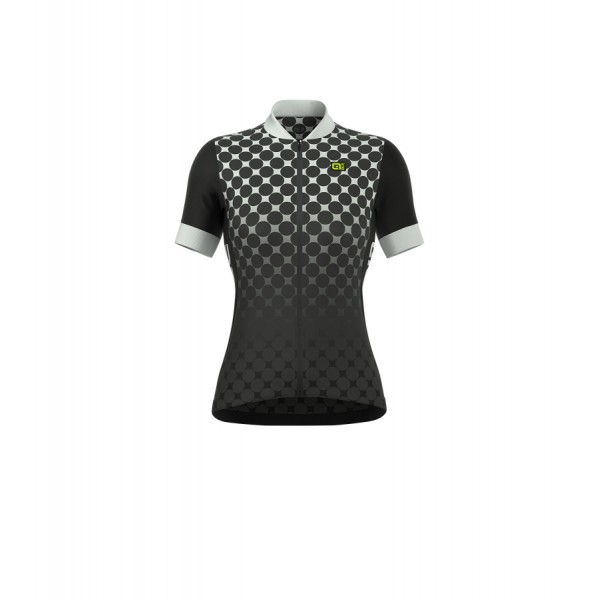 ALE EXCEL BOLAS Dames Wielershirt Korte Mouw Wit