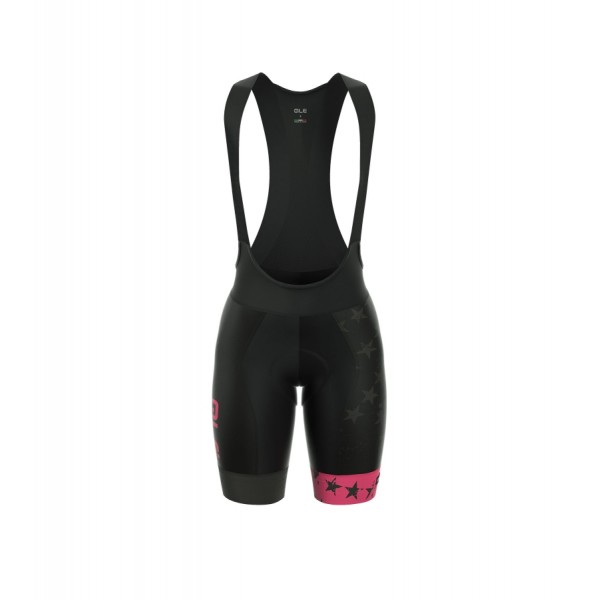 ALE PRR STARS Dames Korte Fietsbroeken Bib PINK