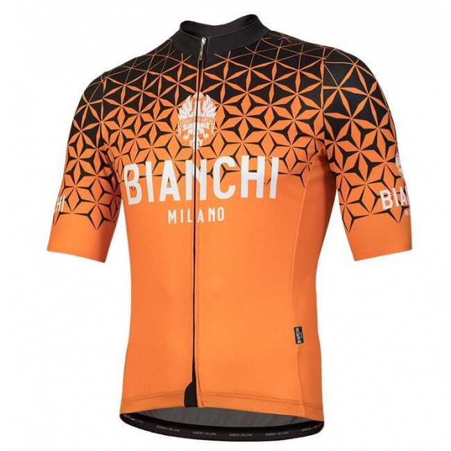 Bianchi Milano Conca Orange Wielershirt Korte Mouwen Bianchi Milano Conca Orange Wielershirt Korte Mouwen