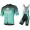 Bianchi Milano Conca Blue Fietskleding Set Wielershirt Korte Mouwen+Korte Fietsbroeken Bib