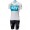 Team Sky 2018 Dame Wit Fietskleding Set Wielershirt Korte Mouw+Korte Fietsbroeken